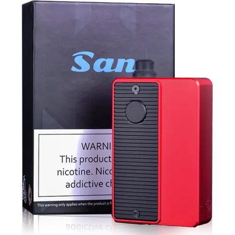 San Aio Boro Aio Kit Red with the packaging on clear background