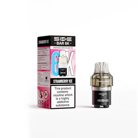 SKE Bar 6K Prefilled Pod Strawberry Ice