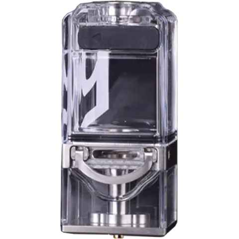 Suicide Mods Tall Boy Stubby Tank For Stubby AIO Stainless Steel RBA Version On Clear Background