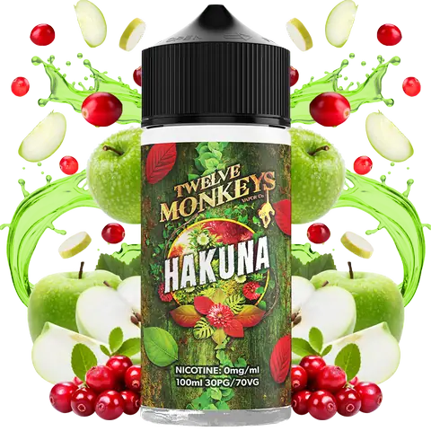 Twelve Monkeys 100ml Shortfills 2024 Edition Hakuna