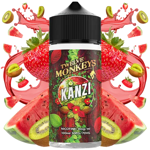 Twelve Monkeys 100ml Shortfill Vape Juice | Fruity & Iced Flavour Twelve Monkeys 100ml Shortfill Vape Juice | Fruity & Iced Flavour