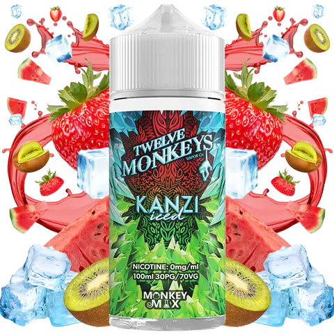Twelve Monkeys 100ml Shortfill Vape Juice | Fruity & Iced Flavour Twelve Monkeys 100ml Shortfill Vape Juice | Fruity & Iced Flavour