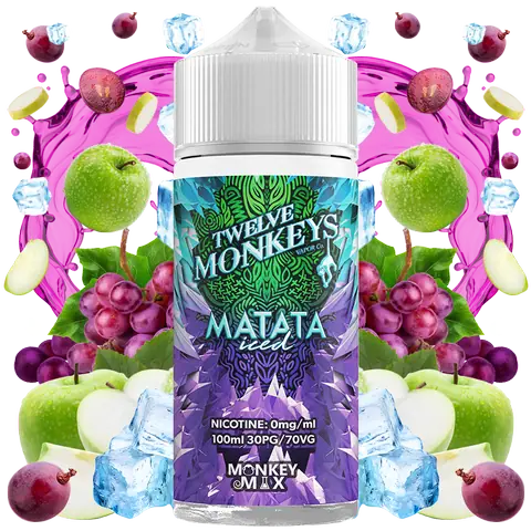 Twelve Monkeys 100ml Shortfill Vape Juice | Fruity & Iced Flavour Twelve Monkeys 100ml Shortfill Vape Juice | Fruity & Iced Flavour