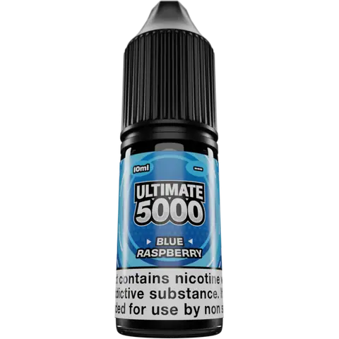 Ultimate 5000 Nic Salts 10ml Blue Raspberry Clear Background