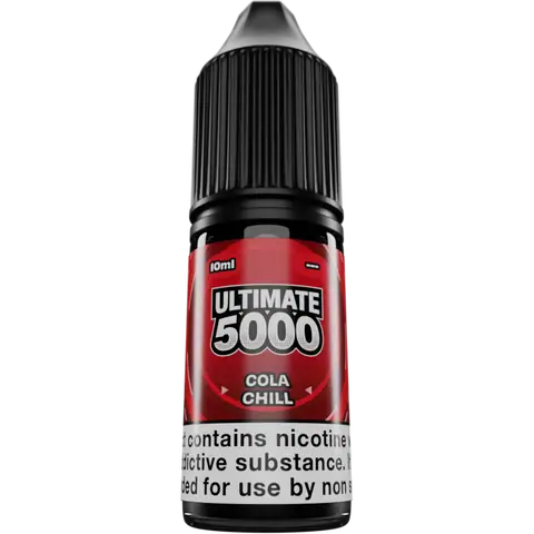 Ultimate 5000 Nic Salts 10ml Cola Chill Clear Background