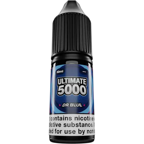 Ultimate 5000 Nic Salts 10ml Dr Blue Clear Background