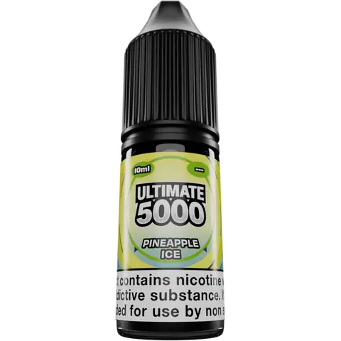 Ultimate 5000 Nic Salts 10ml Pineapple Ice Clear Background