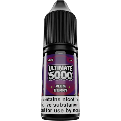 Ultimate 5000 Nic Salts 10ml Plum Berry Clear Background