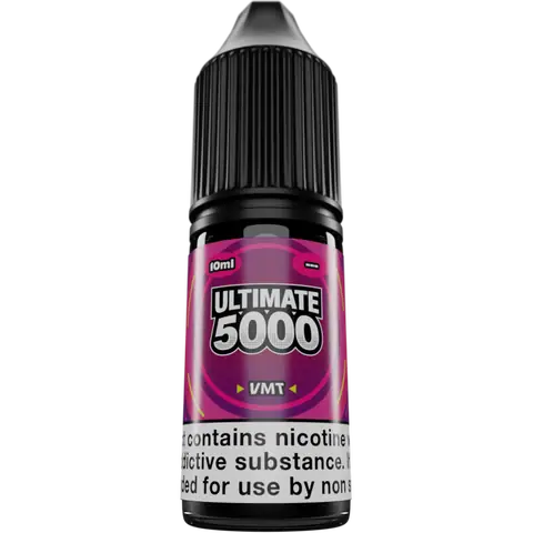 Ultimate 5000 Nic Salts 10ml VMT Clear Background