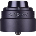 vaperz cloud asgard XL RDA black colour with beauty ring on clear background
