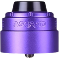 vaperz cloud asgard XL RDA purple colour with beauty ring on clear background