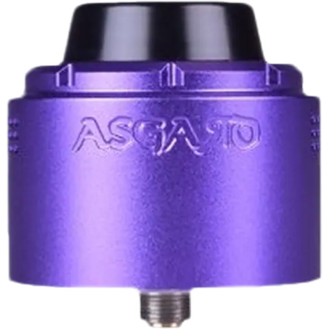 vaperz cloud asgard XL RDA purple colour with no beauty ring on clear background