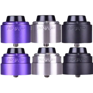 vaperz cloud asgard XL RDA all colours on clear background