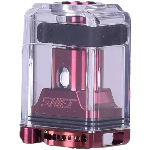 vaperz cloud shift v1.5 boro tank red on clear background