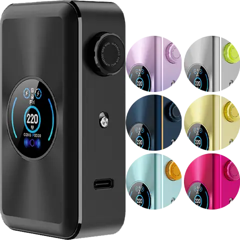 vapoesso gen max box mod all colours on clear background