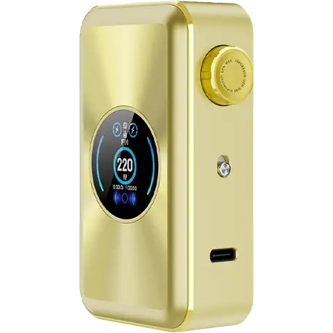 vapoesso gen max box mod colour platinum on clear background