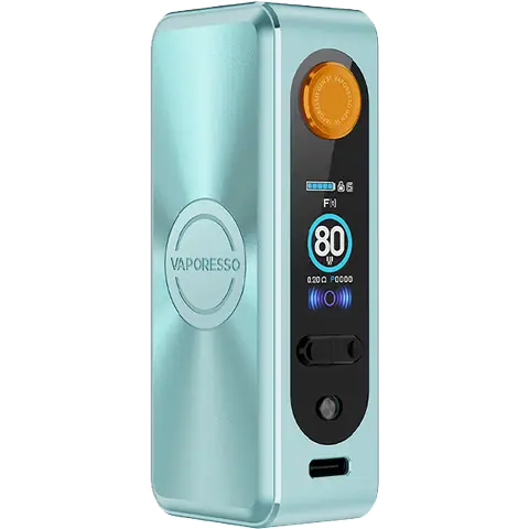 vapoesso gen se box mod colour ice blue on clear background