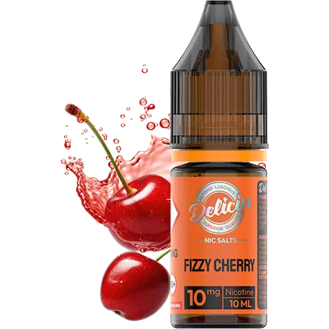 vaporesso deliciu bar juice fizzy cherry nic salt on clear background