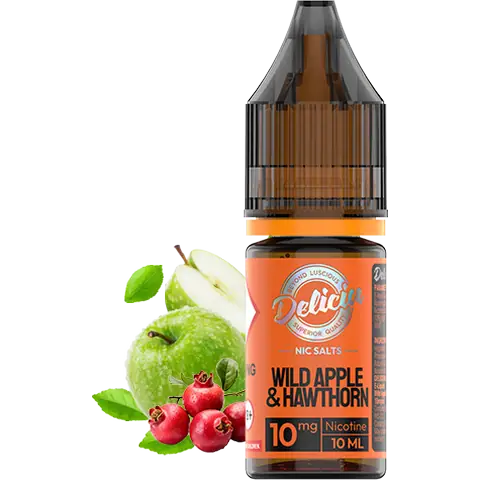 vaporesso deliciu bar juice wild apple and hawthorn nic salt on clear background