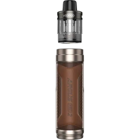 VooPoo Argus Pro 2 Pod Kit Cocoa Brown Back On Clear Background