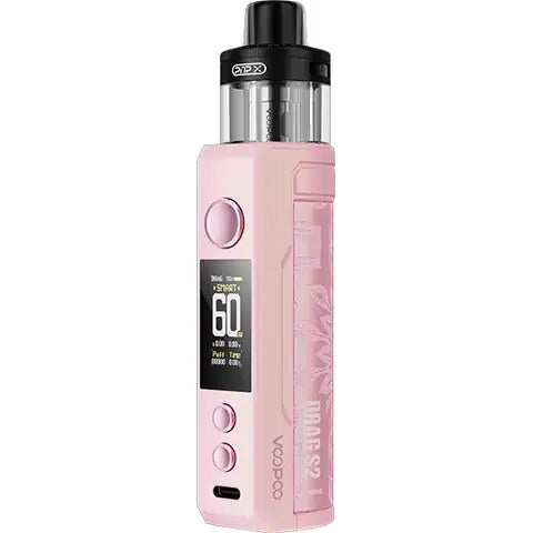 Voopoo Drag S2 Glow Pink Pod On White Background