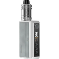 voopoo drag 5 vape mod kit silver on clear background