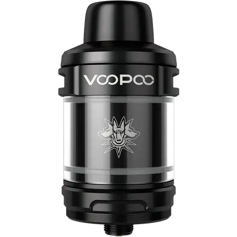 voopoo uforce x subohm tank 2ml on colour black on a clear background