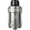 voopoo uforce x subohm tank 2ml on colour stainless steel on a clear background