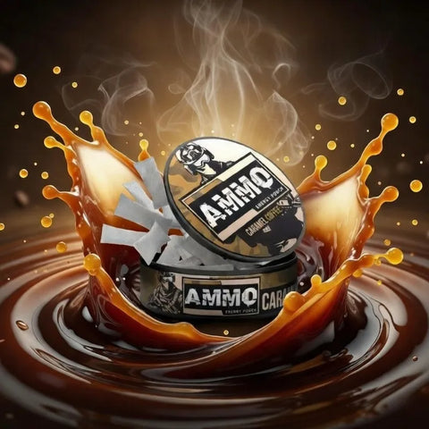 Ammo Caramel Coffee Caffeine Pouches
