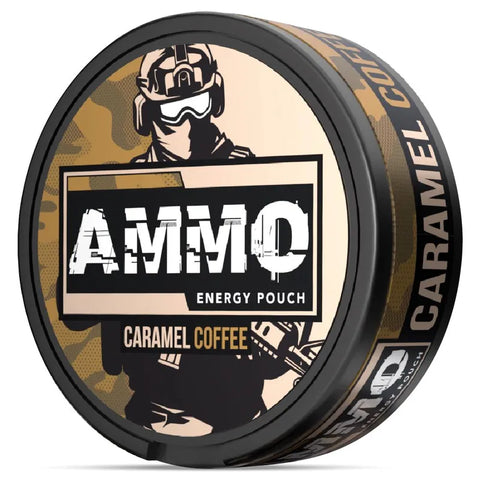 Ammo Caramel Coffee Caffeine Pouches