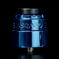 Asgard 30mm RDA by Vaperz Cloud Electric Blue (SS Top Cap) On White Background