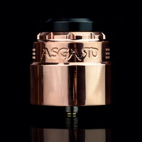 Asgard 30mm RDA by Vaperz Cloud Polished Copper (SS Top Cap) On White Background