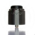 Asgard 30mm RDA by Vaperz Cloud Polished Gunmetal (SS Top Cap) On White Background