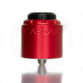 Asgard 30mm RDA by Vaperz Cloud Red (Aluminium Top Cap) On White Background