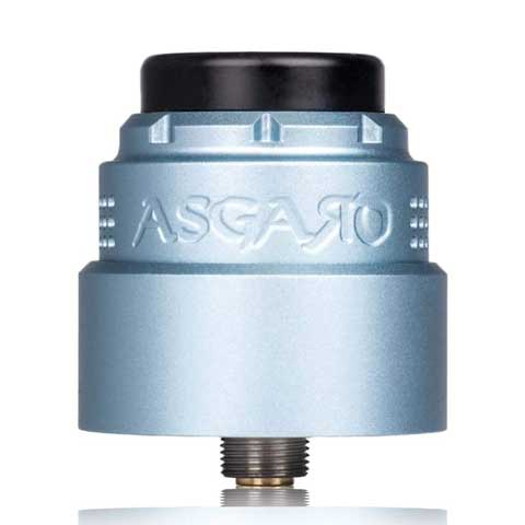Asgard 30mm RDA by Vaperz Cloud Sky Blue (Aluminium Top Cap) On White Background