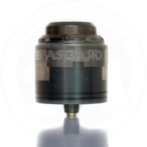 Asgard 30mm RDA by Vaperz Cloud Smoked Out (PC Top Cap) On White Background