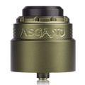Asgard Mini 25mm RDA By Vaperz Cloud OD Green (Aluminium Top Cap) On White Background