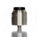 Asgard Mini 25mm RDA By Vaperz Cloud Stainless Steel Brushed (SS Top Cap) On White Background