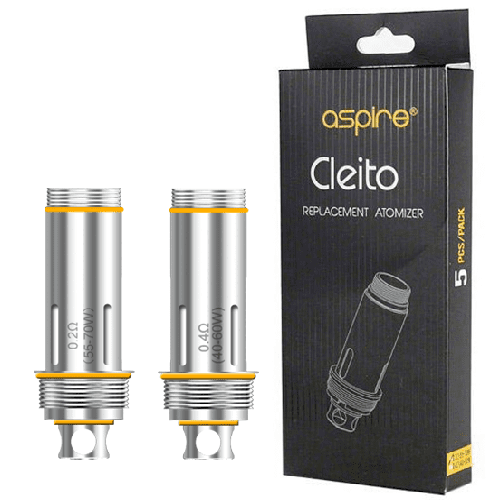 Aspire Cleito Replacement Coils On White Background