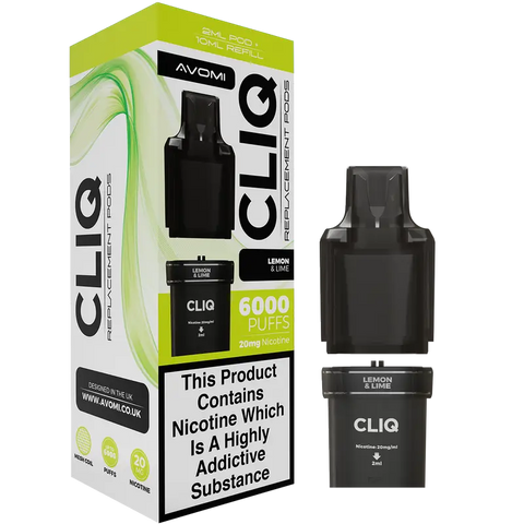 Avomi CLIQ Pods: 6000 Puffs | 20mg Nic Salt Prefilled Cartridges Avomi CLIQ Pods: 6000 Puffs | 20mg Nic Salt Prefilled Cartridges