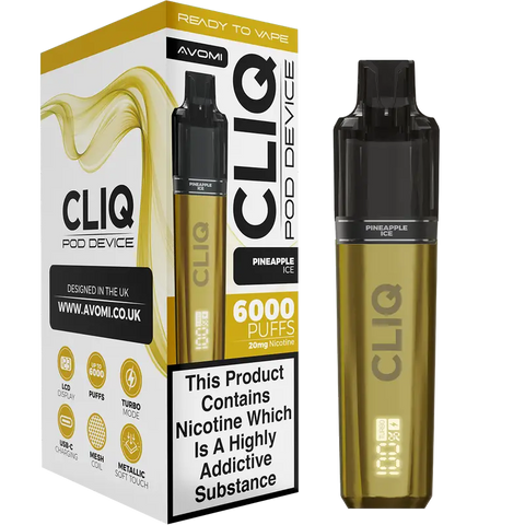 Avomi CLIQ 6000 Pod Kit: Rechargeable, Mesh Coil, Turbo Mode Avomi CLIQ 6000 Pod Kit: Rechargeable, Mesh Coil, Turbo Mode