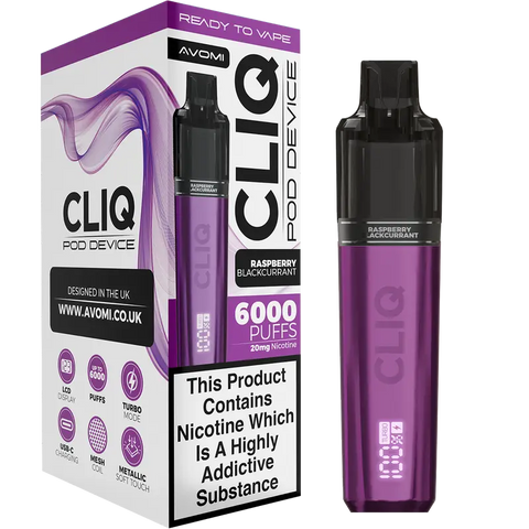 Avomi CLIQ 6000 Pod Kit: Rechargeable, Mesh Coil, Turbo Mode Avomi CLIQ 6000 Pod Kit: Rechargeable, Mesh Coil, Turbo Mode