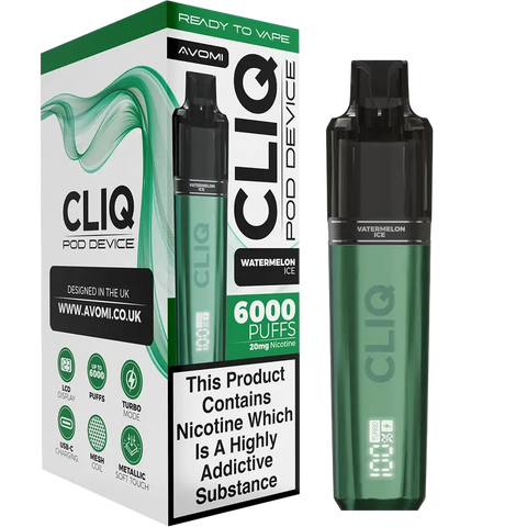 Avomi Cliq 6000 Prefilled Vape Kit Watermelon Ice