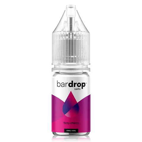 Bar Drop Salts 10ml E-Liquids Fizzy Cherry / 10mg On White Background