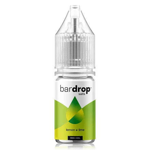 Bar Drop Salts 10ml E-Liquids Lemon And Lime / 10mg On White Background