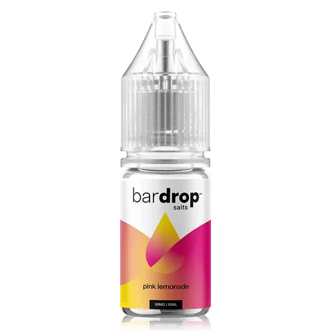 Bar Drop Salts 10ml E-Liquids Pink Lemonade / 10mg On White Background