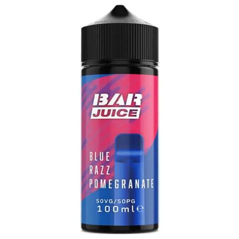 Bar Juice 100ml 50/50 Shortfill Vape Juice Blue Razz Pomegranate
