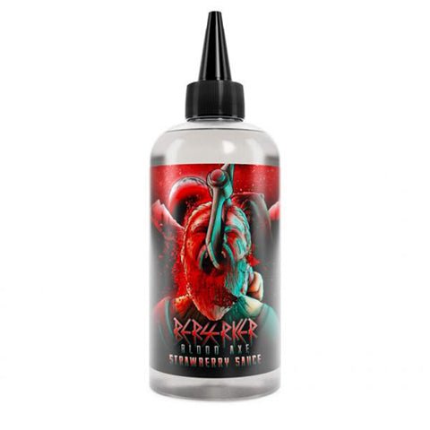 Berserker Blood Axe E-Liquids 200ml Shortfill Strawberry Sauce On White Background