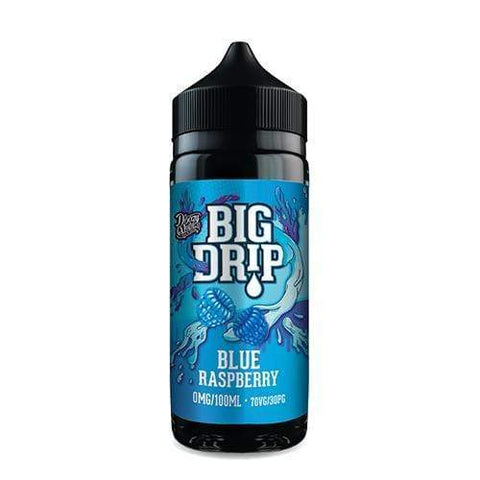 Big Drip by Doozy Vape Co 100ml Shortfill Blue Raspberry On White Background