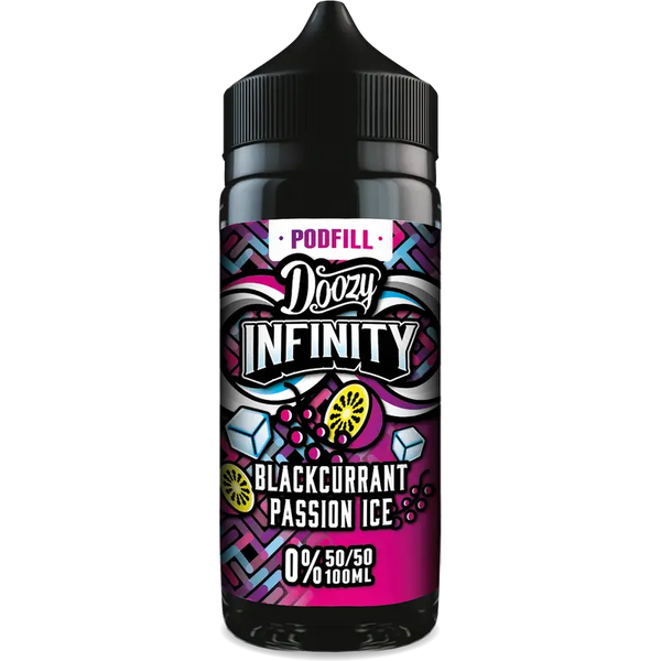Doozy Vape Infinity Podfill 50/50 100ml Shortfill Blackcurrant Passion Ice